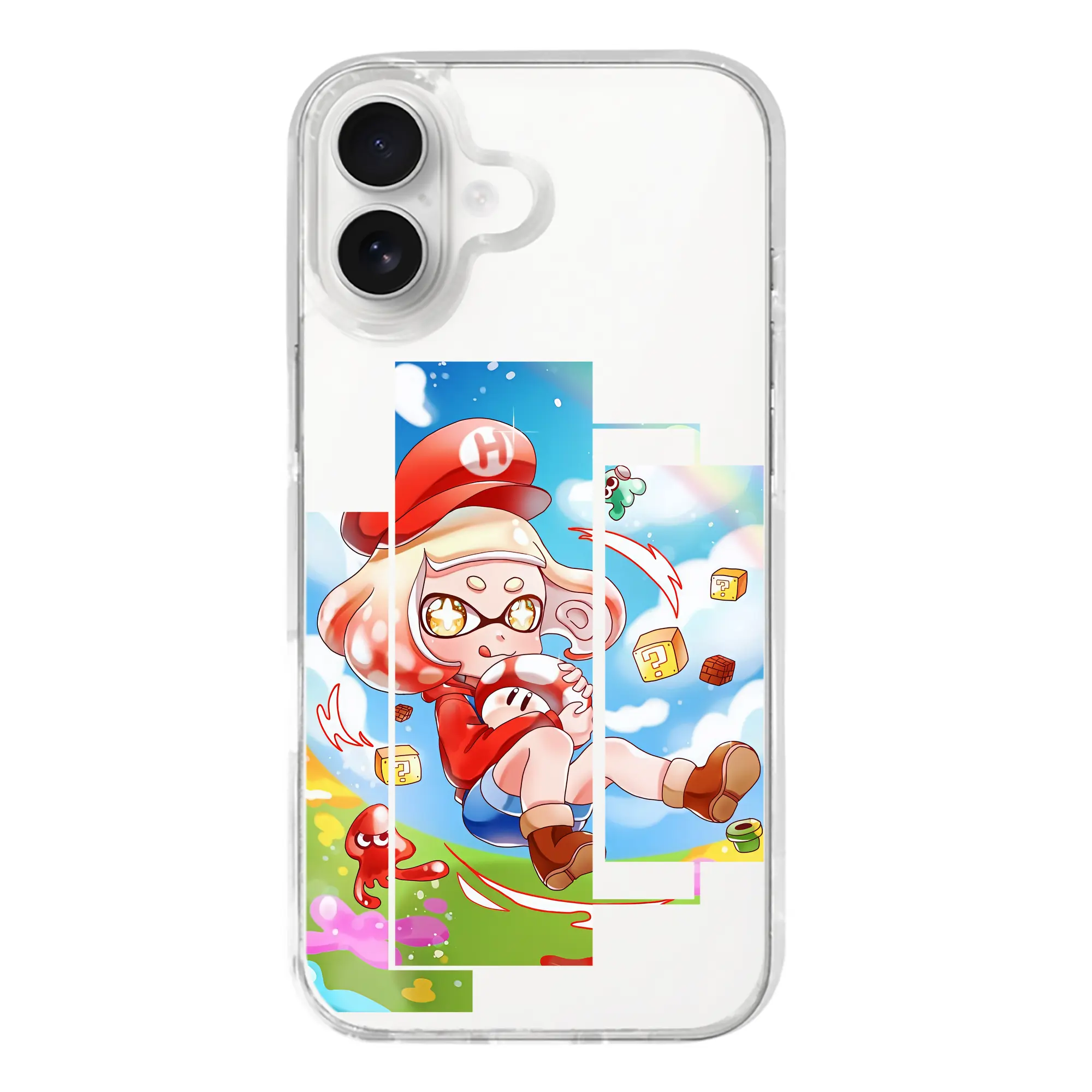 スプラトゥーン グッズ,ヒメ - iPhone 17シリーズ 透明スマホケース – 薄型・耐衝撃・精密フィット保護カバー